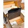【M82079】モノグラム A 級全鋼 パーソナライズドカスタム Pochette To-Go｜Monogram Eclipse キャンバス｜ポータブルハンドポケット 30×21.5×1cm