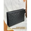 【M61692】ニューエンボス A 級全鋼 パーソナライズドカスタム Pochette To-Go ミドルサイズ｜Monogram Shadow×Eclipse エンボス｜タフ＆クラシック融合 27×21×6cm