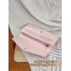 【M14000】シルクスクリーンピンク Ａ級全鋼 パーソナライズドカスタム Sarah ロングウォレット｜ダブルトーン Monogram Empreinte 皮革｜エレガントピンクデザイン 19×10.5×2cm