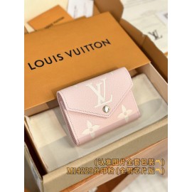 【M14229】シルクスクリーンピンク A 級全鋼 パーソナライズドカスタム Victorine ウォレット｜柔軟粒面 Monogram Empreinte 皮革｜ダブルトーンピンクエンボス 12×9.5×2.5cm