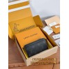 【M30271】ブラックモノグラム COIN カードケース｜Taiga ブラック皮革｜スリムレトロデザイン 8.0×14.5×1.0cm