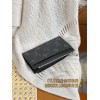 【M30271】ブラックモノグラム COIN カードケース｜Taiga ブラック皮革｜スリムレトロデザイン 8.0×14.5×1.0cm