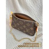 Mini Pochette Accessoires【M58009】モノグラム A 級全鋼 パーソナライズドカスタム Mini Pochette Accessoires｜柔軟 Monogram キャンバス｜丸みフォルムマルチポケット 15.5×10.5×4cm