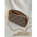 Mini Pochette Accessoires【M58009】モノグラム A 級全鋼 パーソナライズドカスタム Mini Pochette Accessoires|柔軟 Monogram キャンバス|丸みフォルムマルチポケット 15.5×10.5×4cm