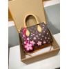  免税版 M13269G 全鋼製 ルイ・ヴィトン × 村上隆 コラボ OnTheGo スモールハンドバッグ 桜柄 19×11.5×25 cm