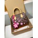 免税版 M13269G 全鋼製 ルイ・ヴィトン × 村上隆 コラボ OnTheGo スモールハンドバッグ 桜柄 19×11.5×25 cm