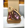  免税版 M13269G 全鋼製 ルイ・ヴィトン × 村上隆 コラボ OnTheGo スモールハンドバッグ 桜柄 19×11.5×25 cm