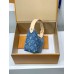 モノグラムデニム 免税版 M82949G 全鋼製 Hills Pochette ポシェットバッグ|Monogram Denim キャンバス サンドウォッシュ仕上げ 18.5×11×6.5 cm