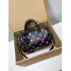 モノグラム・マルチカラー 免税版 M13406G 全鋼製 Louis Vuitton x 村上隆 Nano Speedy ハンドバッグ｜明るい色彩と精巧なフォルム 10×7.5×16cm