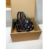 モノグラム・マルチカラー 免税版 M13406G 全鋼製 Louis Vuitton x 村上隆 Nano Speedy ハンドバッグ｜明るい色彩と精巧なフォルム 10×7.5×16cm