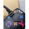モノグラム・マルチカラー 免税版 M13406G 全鋼製 Louis Vuitton x 村上隆 Nano Speedy ハンドバッグ｜明るい色彩と精巧なフォルム 10×7.5×16cm