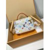 モノグラム・マルチカラー 免税版 M13662G 全鋼製 Louis Vuitton x 村上隆 Vanity Pouch ハンドバッグ｜鮮やかな色彩でクラシックを再解釈 11.5×6.5×19cm