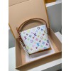 モノグラム・マルチカラー 免税版 M13089G 全鋼製 Louis Vuitton x 村上隆 All In BB ハンドバッグ｜遊び心のあるレインボーデザイン 18×12×16cm