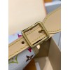 モノグラム・マルチカラー 免税版 M13661G 全鋼製 Louis Vuitton x 村上隆 CarryAll スモールハンドバッグ｜明るい色合い × エレガントなディテール 24×12×29cm