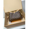 モノグラムバッグ 全鋼製 M13014G CarryAll BB ハンドバッグ｜Monogram キャンバス × 華やかなチェーンデコレーションのトレンド感 17×10×26cm