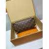 モノグラムバッグ 全鋼製 M13147G Slim Trunk ハンドバッグ｜2025 Cruise 早春ショーで輝くトランクシリーズ新進軍 23×12×4cm