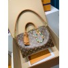 モノグラムバッグ 全鋼製 N87212G Speedy Soft 30 Boho ハンドバッグ｜Monogram キャンバスとボホチックなデザインの融合​キーワード：N87212G, 全鋼製，Speedy Soft 30 Boho ハ 21×17×30cm