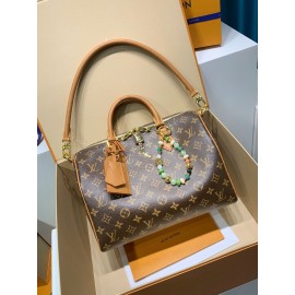 モノグラムバッグ 全鋼製 N87212G Speedy Soft 30 Boho ハンドバッグ｜Monogram キャンバスとボホチックなデザインの融合​キーワード：N87212G, 全鋼製，Speedy Soft 30 Boho ハ 21×17×30cm