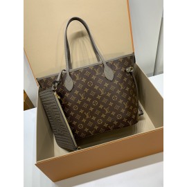 モノグラムバッグ 全鋼製 M12062G Neverfull Inside Out ミディアムハンドバッグ｜ダブルフェイスデザイン × 着脱式ポケット、多用途で使い勝手抜群 28×14×31cm