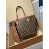 モノグラムバッグ 全鋼製 M12061G Neverfull Inside Out ミディアムハンドバッグ｜ダブルフェイスデザイン × 着脱式ポケット、多機能でスタイリッシュ​ 28×14×31cm
