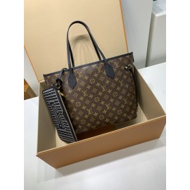 モノグラムバッグ 免税価格！M11946G 全鋼製 Neverfull Inside Out ミディアムハンドバッグ｜ダブルフェイス × 着脱ポケット、多用途で魅力的​ 28×14×31cm