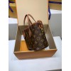 モノグラムバッグ 免税特典！M12209 棕 G 全鋼製 Neverfull Bandoulière Inside Out BB ハンドバッグ｜ダブルフェイス × 着脱ポーチ × 斜め背負い、洗練された細部で魅力満点 14×9×24cm