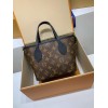 モノグラムバッグ 全鋼 M12099G Neverfull Bandoulière Inside Out BB ハンドバッグ｜両面仕様 × 着脱ポーチ × 斜め掛け、精緻なディテールで魅力満載 14 x 9 x 24 cm