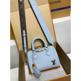  免税特典！M24604G 全鋼中国独占七夕限定 Speedy 18｜ブルーセットアクセサリー × カスタマイズ可能、18-12.5-11cm の個性的な逸品 18x12.5x11cm 