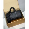 モノグラムバッグ 全鋼 M46271G Keepall 25 ハンドバッグ｜Monogram Eclipse Reverse キャンバス × クラシック柄再解釈、安全なファスナー式構造で貴重品を守る​ 25×15×11cm
