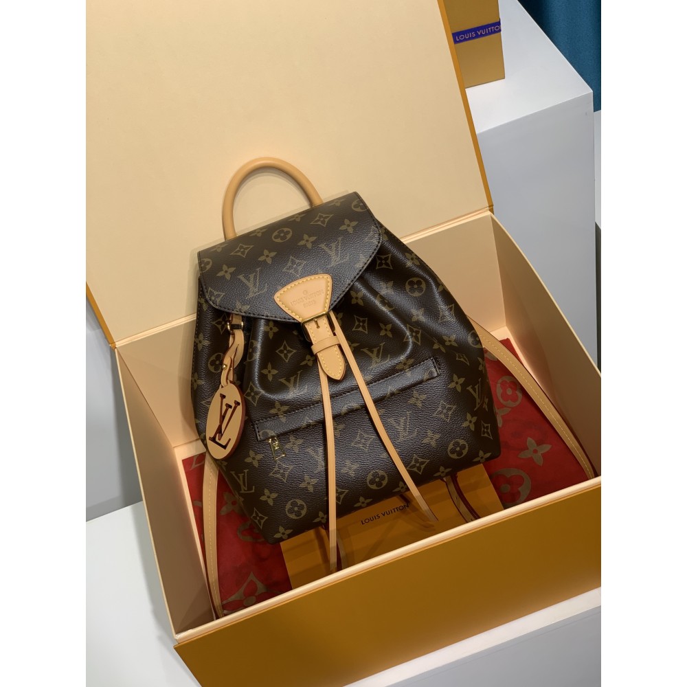 モノグラムバッグ M45501G 全鋼 Montsouris スモールダブルショルダーバッグ｜Monogram キャンバス × アーカイブインスピレーション、多機能でファッション性抜群​ 27.5×33.0×14.0cm