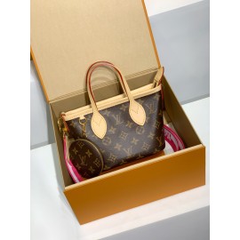モノグラムバッグ 免税特典！M46786G 全鋼製 Neverfull BB ハンドバッグ｜スケールダウンデザイン × テキスタイルバンドとコインケース、コンパクトで実用的な逸品​ 24×14×9cm