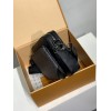 モノグラムバッグ 全鋼 M69443G Trio ポストマンバッグ｜Monogram Eclipse キャンバス × モノトーングレー柄、着脱ポーチとコインケースで実用性抜群​ 25×18.5×7cm