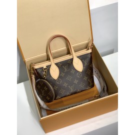 モノグラムバッグ 全鋼 M46705G Neverfull BB ハンドバッグ｜Neverfull リメイク × 調節可能テキスタイルバンド、コンパクトで実用的なミニバッグ​ 24×14×9cm