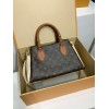 モノグラムバッグ 全鋼 M46495G VENDOME BB ハンドバッグ｜Monogram キャンバス × レザーミックス、精巧なディテールと大容量で伝統と現代を融合​ 26×18×15cm