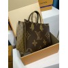 モノグラムバッグ M45039 Onthego ミドルサイズハンドバッグ｜Monogram×Monogram Reverse デュアルキャンバス、多様な背負け方と大容量で日常に欠かせない​ 35×27×14cm