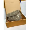 モノグラムバッグ M82211 グレーブラウン Wallet on Chain Ivy ハンドバッグ｜Monogram Empreinte 圧紋レザー ×3way 背負け、収納性抜群のファッションと実用両立の逸品​ 23.5×12×4.3cm