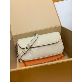 モノグラムバッグ M82210 全鋼 ミルクホワイト Wallet on Chain Ivy ハンドバッグ｜Monogram Empreinte 圧印レザー ×3way 背負け、財布機能付きで実用ファッションの究極アイテム​ 23.5×12×4.3cm