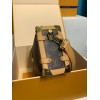 モノグラムバッグ M46358G 全鋼 Side Trunk ミドルサイズハンドバッグ｜Monogram キャンバス ×S-lock 錠前、着脱式ハンドルと立体フォルムでヴィンテージとモダンを共存​ 16×8.5×23.5cm