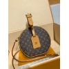 モノグラムバッグ LV M43514 Petite boite chapeau ハンドバッグ｜帽子ケースモチーフの可愛らしい全鋼カーリングバッグ 17.5×16.5×7.5cm