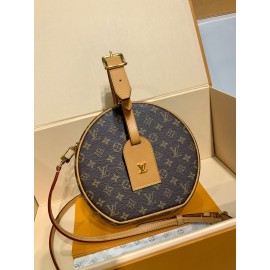 モノグラムバッグ LV M43514 Petite boite chapeau ハンドバッグ｜帽子ケースモチーフの可愛らしい全鋼カーリングバッグ 17.5×16.5×7.5cm