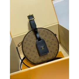 モノグラムバッグ LV M43510 Petite boite chapeau ハンドバッグ｜帽子ケースをインスピレーションにした可愛らしいカーリングバッグ 17.5×16.5×7.5cm  