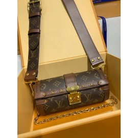 モノグラムバッグ M57835 GLASSES CASE 手袋｜2021 年夏のファッションショーで登場！Nicolas Ghesquière 氏デザインの Monogram ハンドバッグ 19.0×9.0×9.0cm