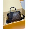 モノグラムバッグ M45571 Petite Malle Souple ハンドバッグ｜Monogram キャンバスと伝統工芸の融合で生まれた個性的な逸品 20×14×7.5cm