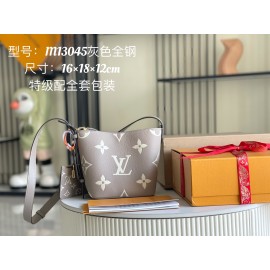ルイ・ヴィトン バッグ M13045  163c01 チップ搭載 特級フルセットパッケージ【全鋼ハードウェア・正規品レザー】M13045 グレーフルールレザー モノグラムバッグ